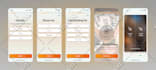 design onboarding and splash screens mockup for  mobile app