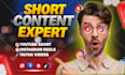 do short video editing for youtube shorts, vlog, podcast, tik tok video editing