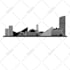 draw  cityscape landmark city skyline or silhouette  in 24 hours