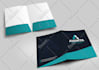 do modern, corporate presentation folder