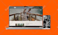 design modern photography website for photographer and videographer portfolio