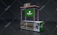 design a 3d exhibition stall, booth, or kiosk