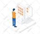 create 2d isometric illustration for your website