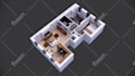 convert 2d to 3d floor plan in 8hrs