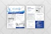 create a minimalist media kit and corporate flyer design