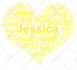 create word cloud art of any custom shape