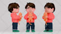 create 3d cute character modeling design for game printing sclupting