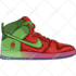 illustrate sneakers in clean modern style