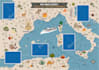 draw beautiful map in vector illustration