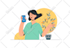 draw beautiful, flat vector illustrations