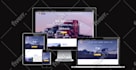 design logistics website, freight, courier, trucking, shipping, cargo website