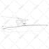 draw line art your boat and yacht vector illustration