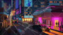 make pixel art scene or background