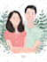 draw a cute family portrait