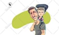 create amazing portrait  caricature fathers day card