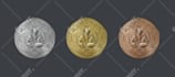 create production ready medal, coin and badge vector designs