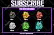 make icons sub badges for twitch, discord, and kick