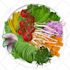 draw food or any object in a realistic, vector cartoon