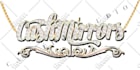 do a realistic 3d chrome signature logo design