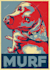 manually draw a personalized political campaign hope style poster