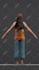 create custom 3d low poly model character, rigging for game assets and animation