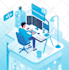 create custom flat illustrations for business websites and apps
