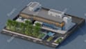 model 3d low poly building for you in blender
