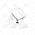 create clean black ink line art illustrations