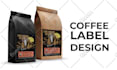 create premium coffee bag, coffee pouch, coffee label, sticker packaging design