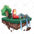 create custom hand drawn minecraft server logo and icons for you