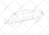 create technical vector illustration for car icons