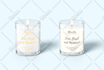 create minimalist and premium candle label and packaging designs