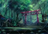 create anime background, visual novel, game art, 2d art