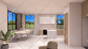 modern, luxury 3d house interior design, realistic rendering