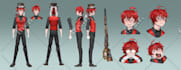 make 2d character design and character sheet