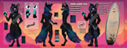 fursona ref sheet detailed, furry ref