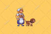 draw pixel art of your characters