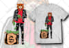 create bold streetwear tshirt design in skate punk style