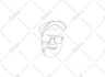 draw one line logo, line art, design minimalist for you