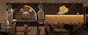 do 3d interior design of restaurant and cafe with realistic rendering