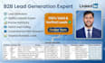 do high quality linkedin b2b lead gen, contact list building and data collection