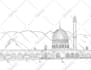 do hand drawn sketch and line art architectural illustrations