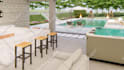 design front yard, backyard landscape, and garden planning with rendering