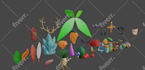 create low poly 3d  models