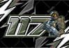 create racing number design with the mascot
