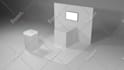 3d trade show booth, stall design with unlimited HD render