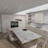 create modern 3d kitchen renderings for homes and apartments