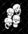 draw skull head or skeleton illustration for you