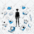 draw creative doodle wall art ,decal ,mural and graffiti