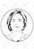 draw high quality black and white portrait illustration